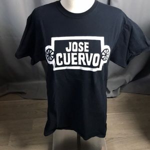 jose cuervo tequila black w/ white letter tshirt